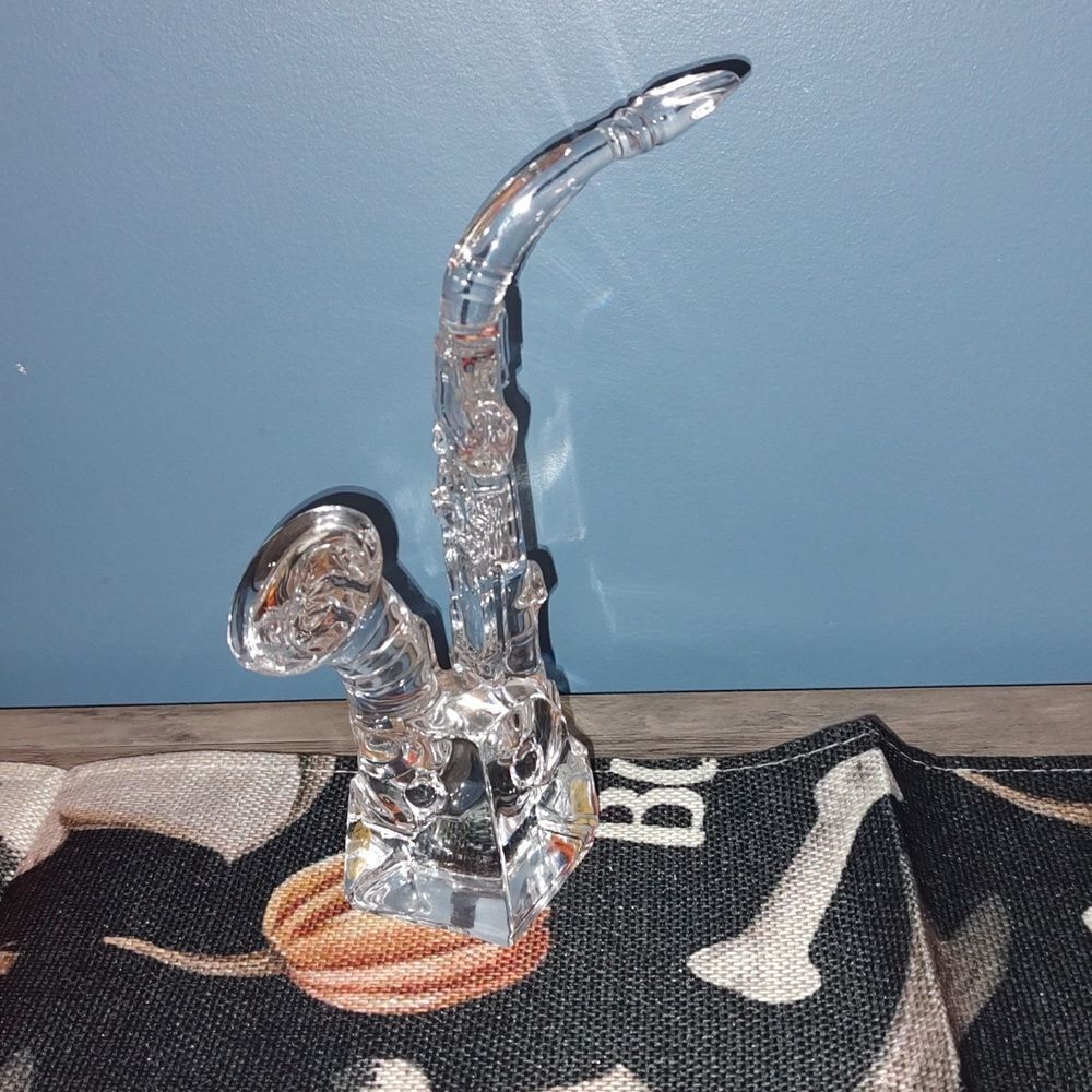 Cristal d'arques france lead crystal saxophone Vintage excellent condition